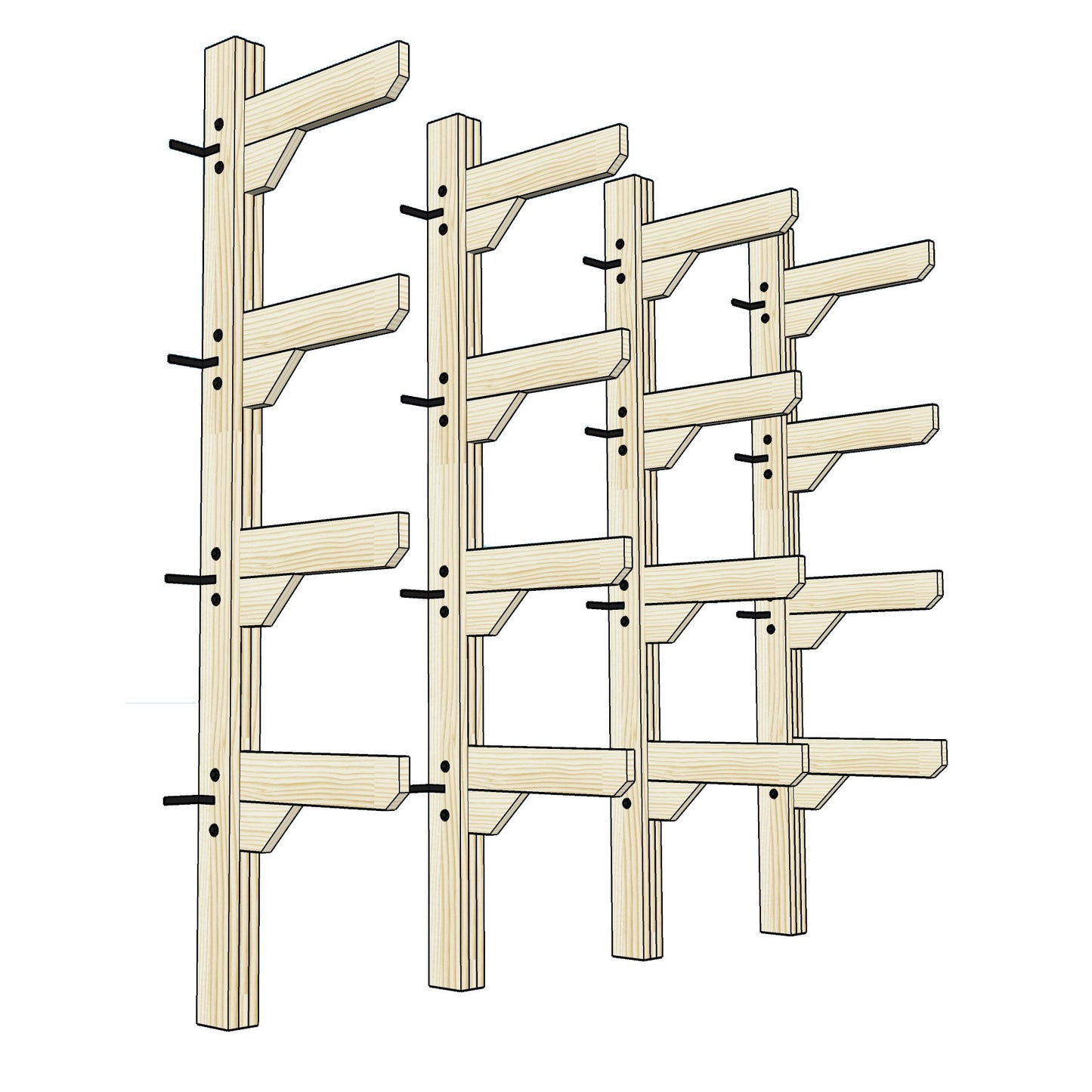 Cantilevered Lumber Rack