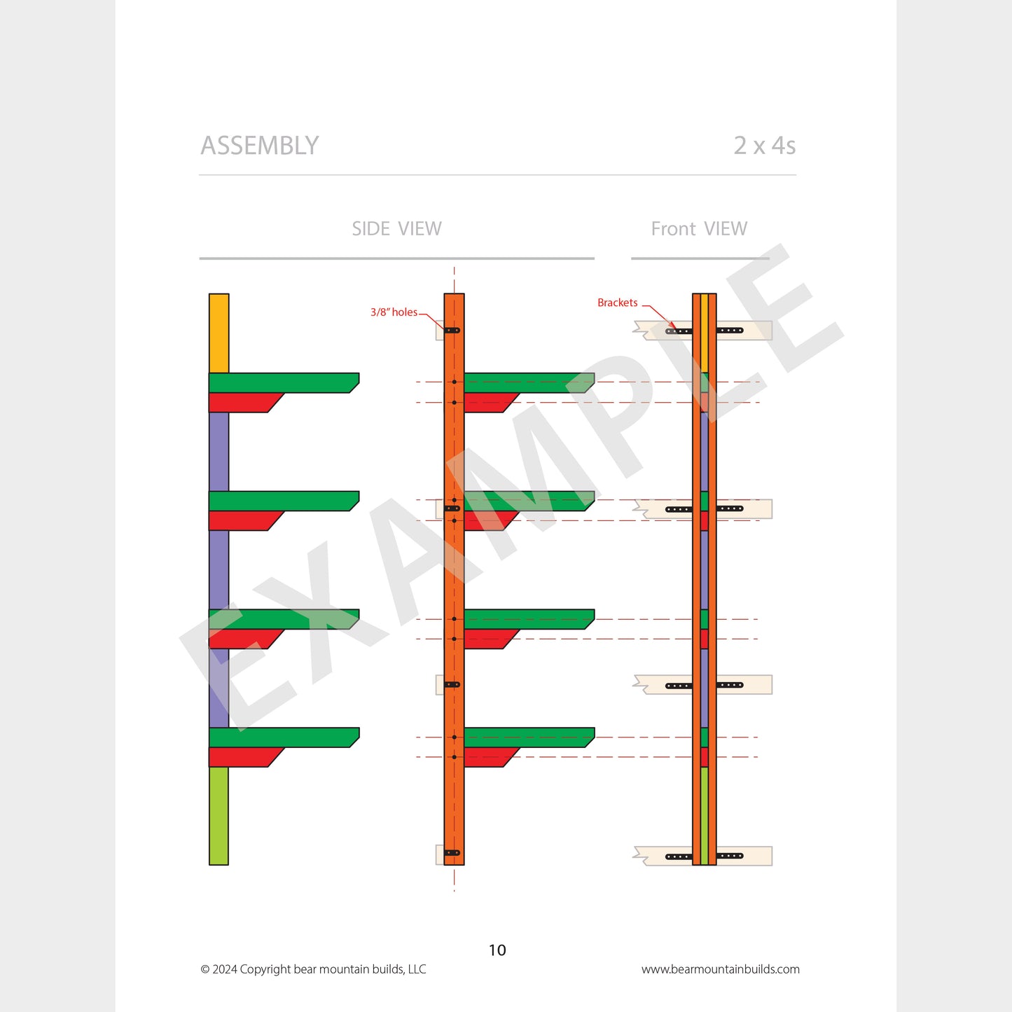 Cantilevered Lumber Rack