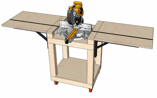 Expanding Miter Saw Table