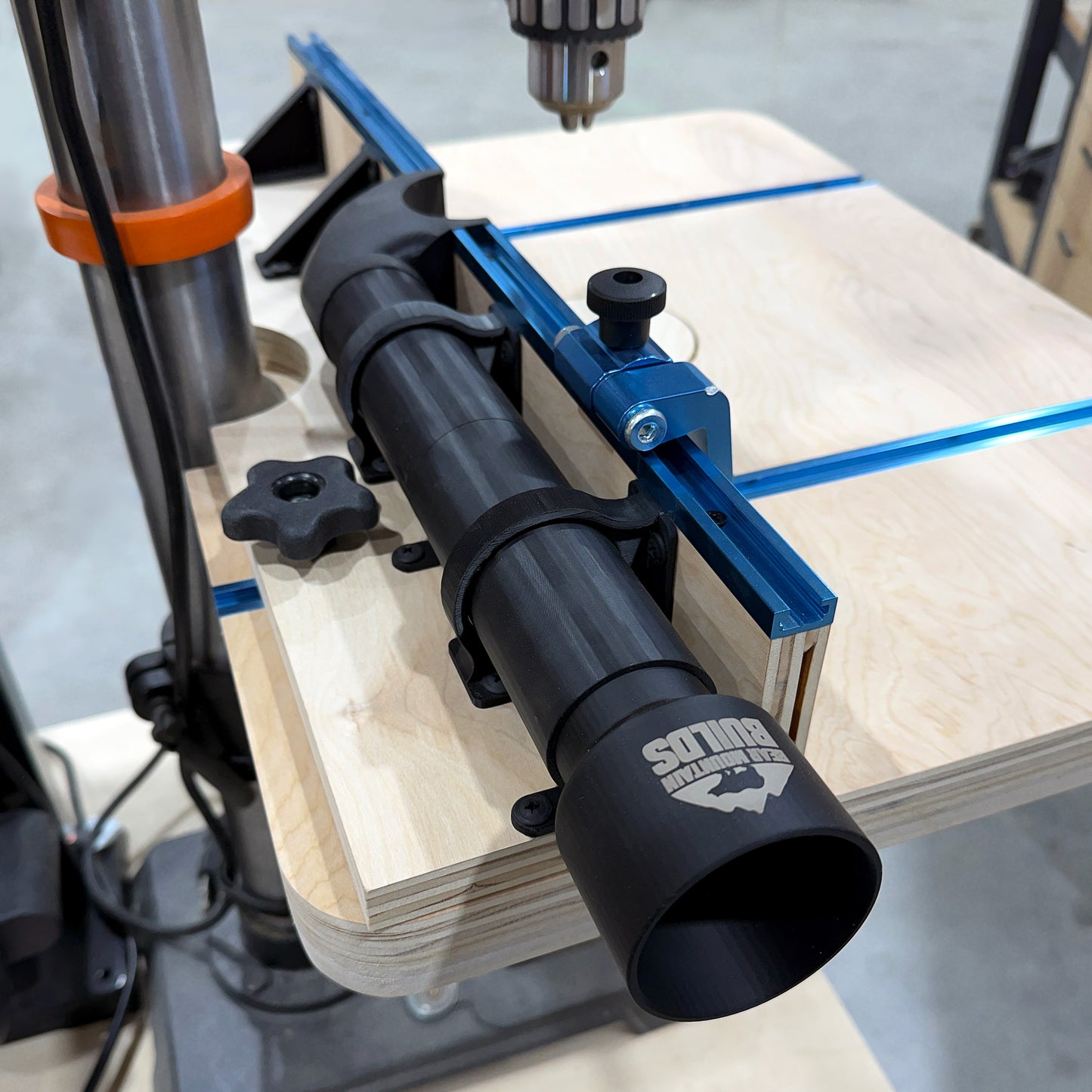 Drill Press Table Dust Collection System