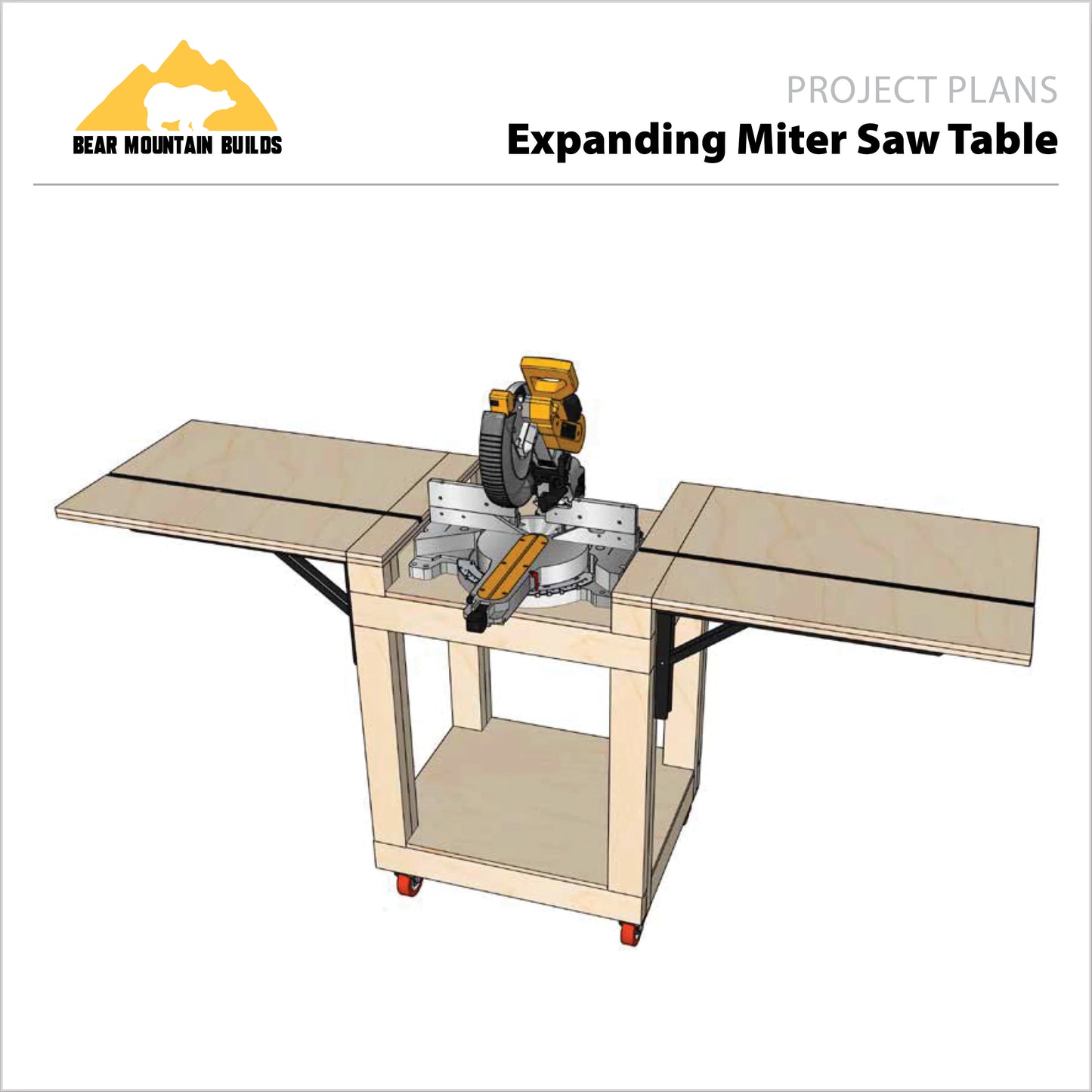 Expanding Miter Saw Table