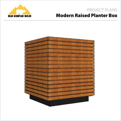 Modern Raised Planter Box