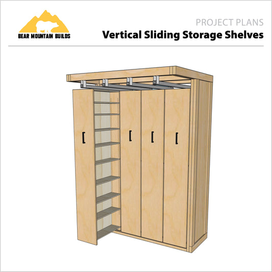 Vertical Sliding Storage Shelves