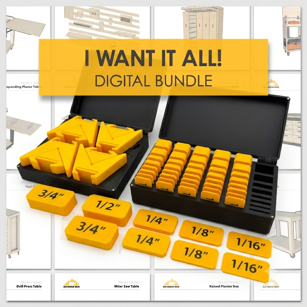 Super Set Universal Spacers + Adjustable Corner Clamps Bundle + All Plans Bundle
