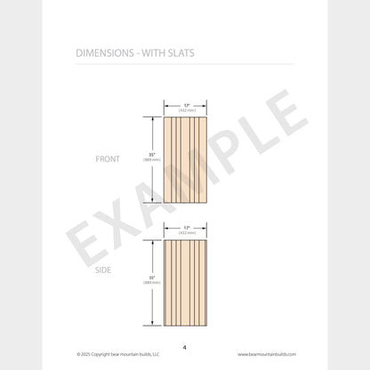 Adjustable Cedar Planter Box