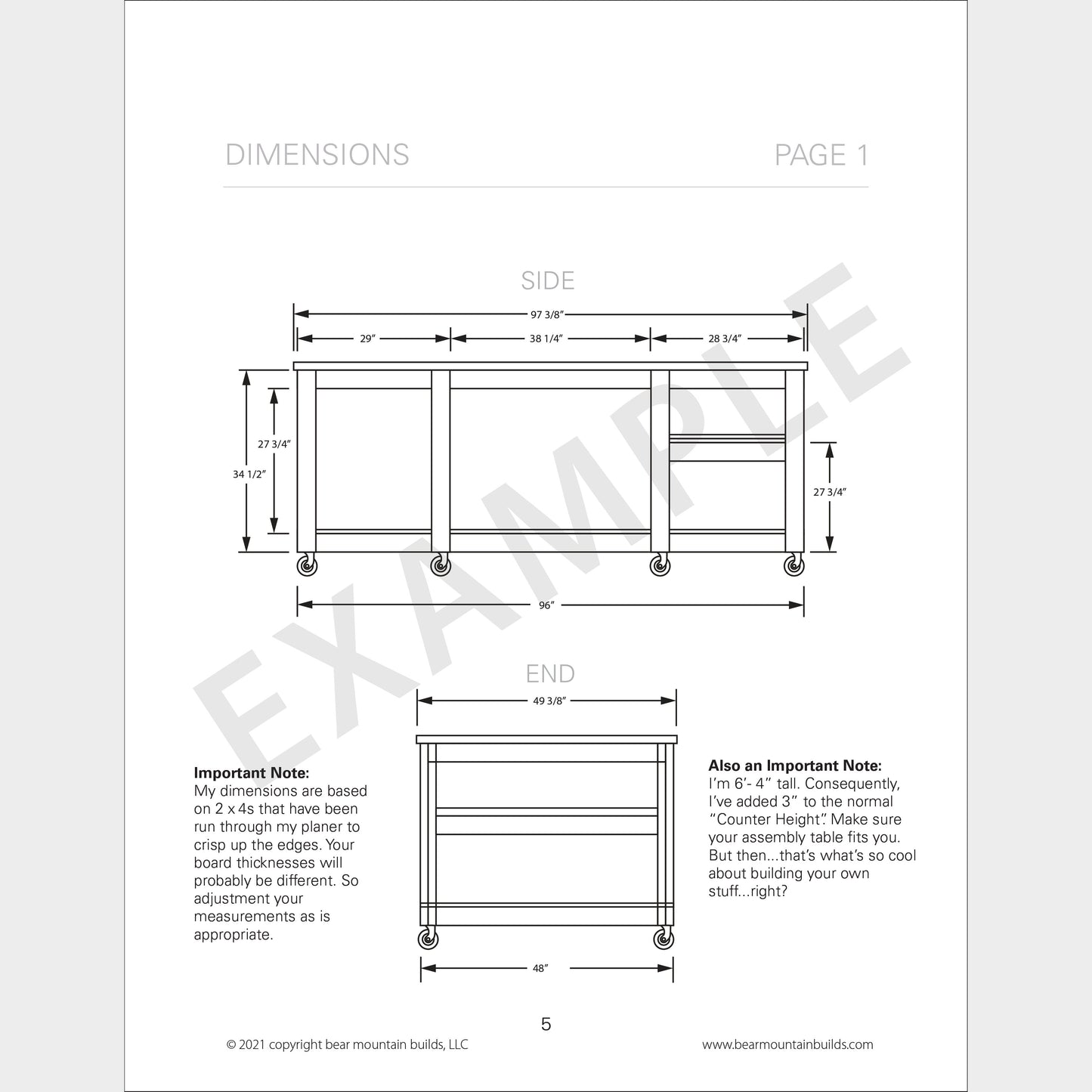 Assembly Table with Table Saw Outfeed