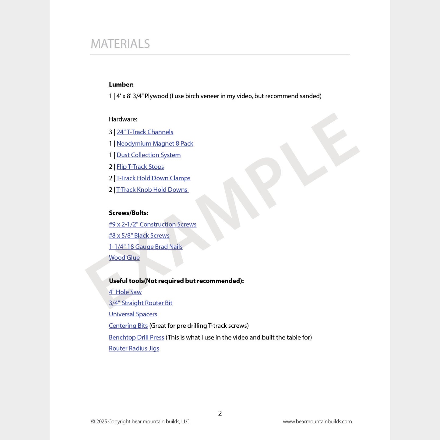 Drill Press Table and Fence