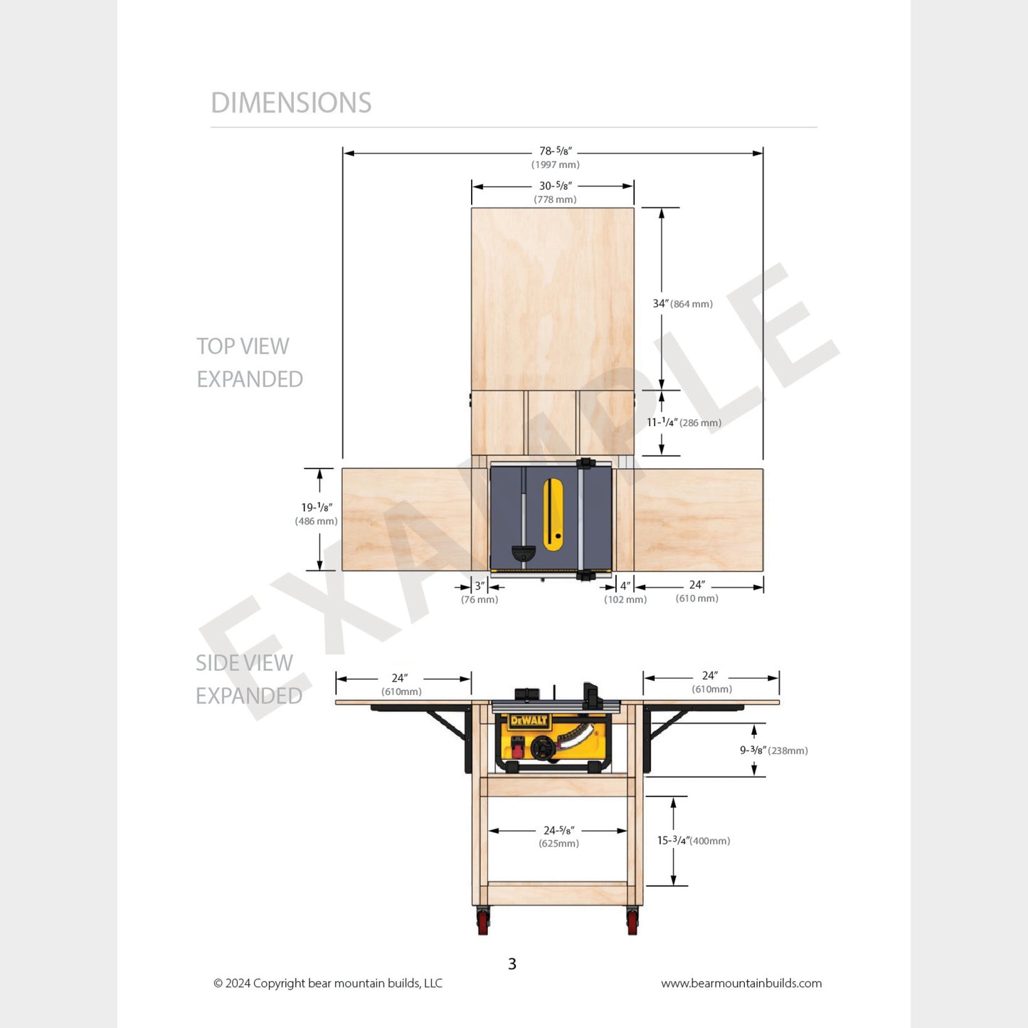 Expanding Outfeed Table