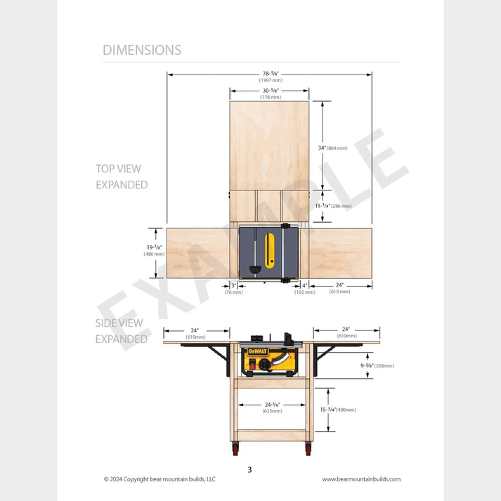 Expanding Outfeed Table – Bear Mountain Builds