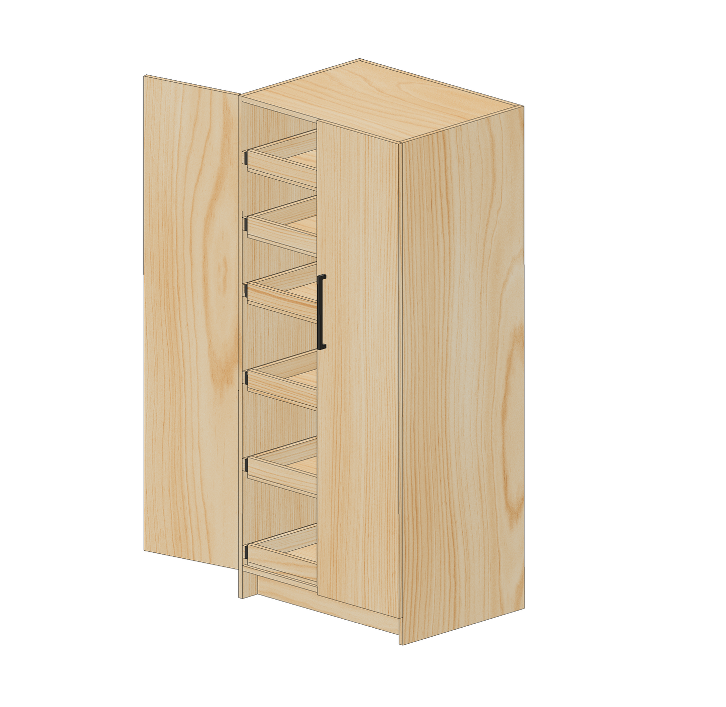 Pull Out Shelf Cabinet