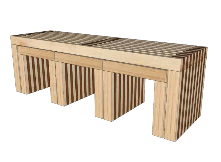 Slat Bench – Bear Mountain Builds